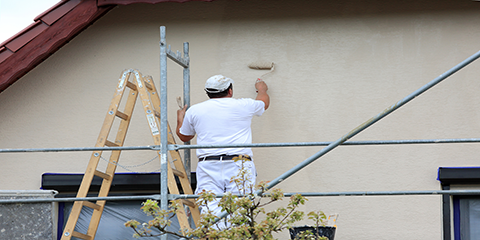 Exterior wall paint